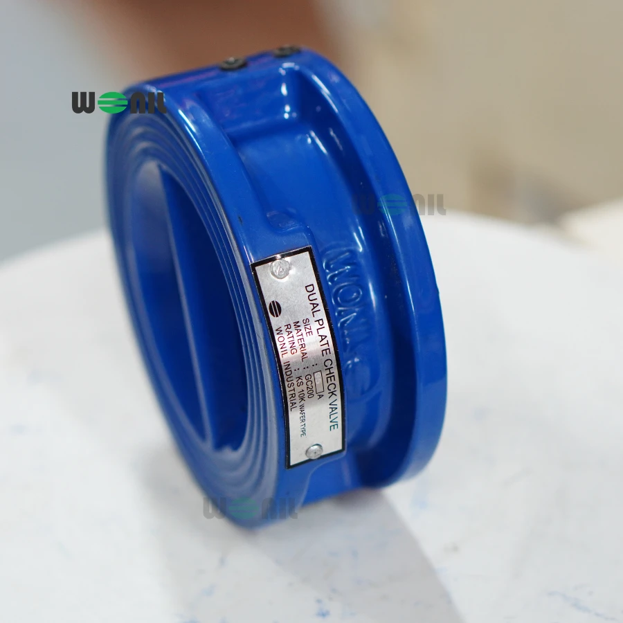 Van 1 chiều Wonil Cánh Bướm Gang DN65 Ảnh thực tế Van 1 chiều Wonil Cánh Bướm Gang DN65