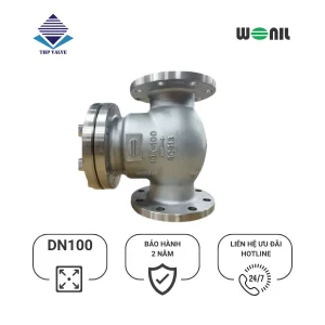 sản phẩm Van 1 chiều Wonil Lá Lật Mặt Bích Inox DN100