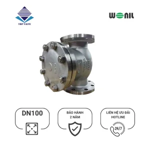 sản phẩm Van 1 chiều Wonil Lá Lật Mặt Bích Inox DN100