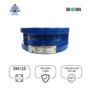 Van 1 chiều Wonil Cánh Bướm Gang DN125 van 1 chiều cánh bướm Wonil gang DN125
