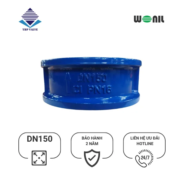 sp-van-1-chieu-wonil-canh-buom-gang-dn150 Van 1 chiều Wonil Cánh Bướm Gang DN150