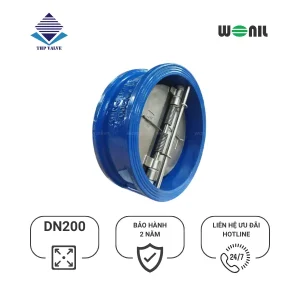Van 1 chiều Wonil Cánh Bướm Gang DN200
