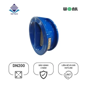 Van 1 chiều Wonil Cánh Bướm Gang DN200 Van 1 chiều Wonil Cánh Bướm Gang DN200