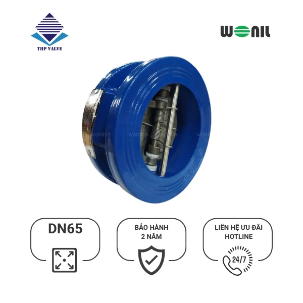 sp-van-1-chieu-wonil-canh-buom-gang-dn50 (4) Van 1 chiều Wonil Cánh Bướm Gang DN65