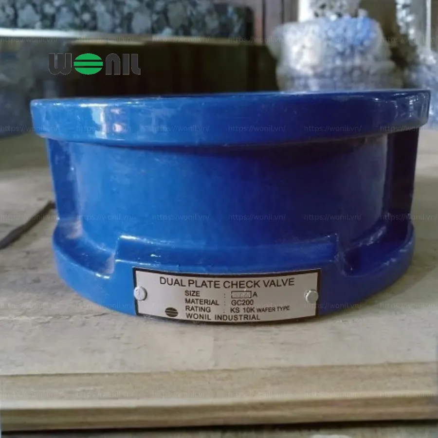 Van 1 chiều Wonil Cánh Bướm Gang DN100 Van 1 chiều Wonil Cánh Bướm Gang DN100