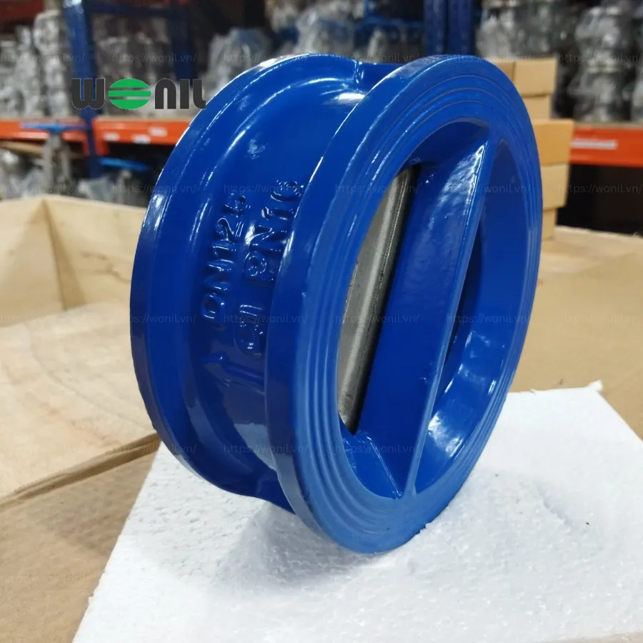Van 1 chiều Wonil Cánh Bướm Gang DN125 van 1 chiều cánh bướm Wonil gang DN125