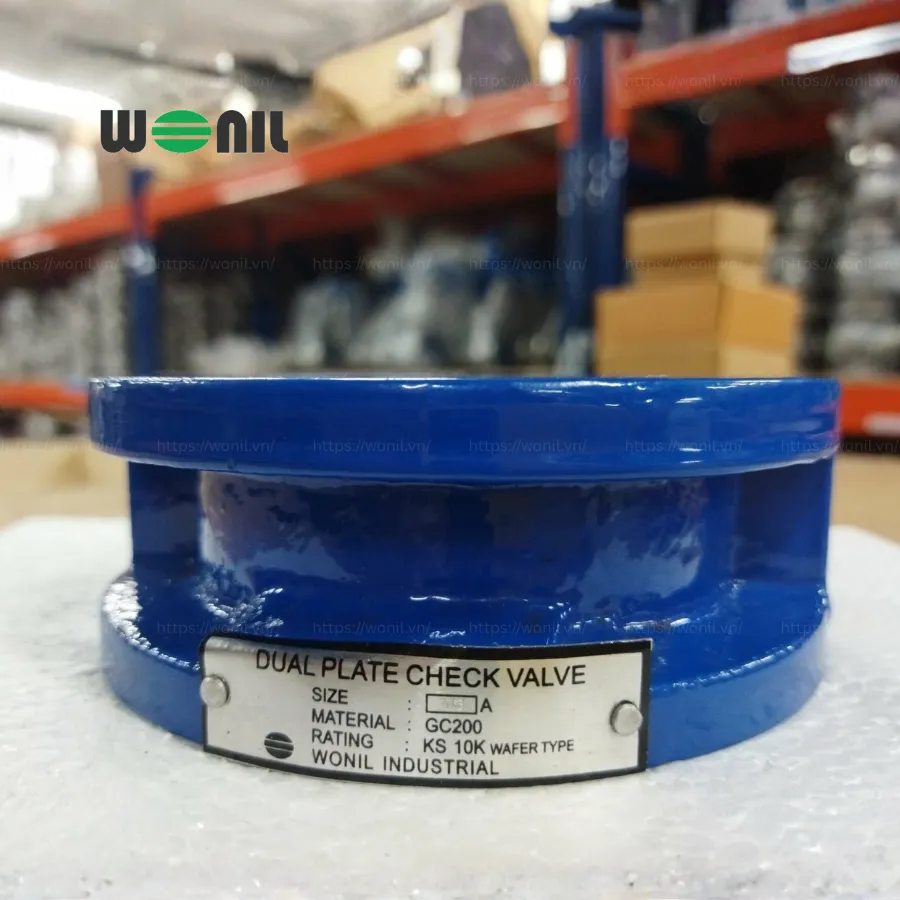 Van 1 chiều Wonil Cánh Bướm Gang DN125 van 1 chiều cánh bướm Wonil gang DN125