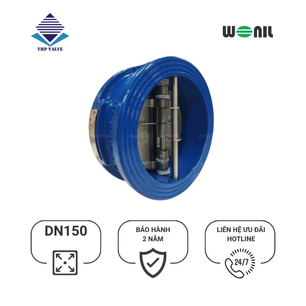 van-1-chieu-wonil-canh-buom-gang-dn150 (2) Van 1 chiều Wonil Cánh Bướm Gang DN150