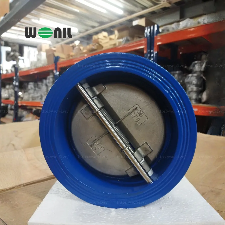 Van 1 chiều Wonil Cánh Bướm Gang DN150 Van 1 chiều Wonil Cánh Bướm Gang DN150