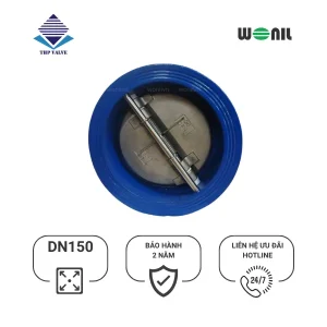 Van 1 chiều Wonil Cánh Bướm Gang DN150 Van 1 chiều Wonil Cánh Bướm Gang DN150