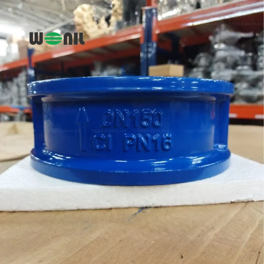 Van 1 chiều Wonil Cánh Bướm Gang DN150 Van 1 chiều Wonil Cánh Bướm Gang DN150