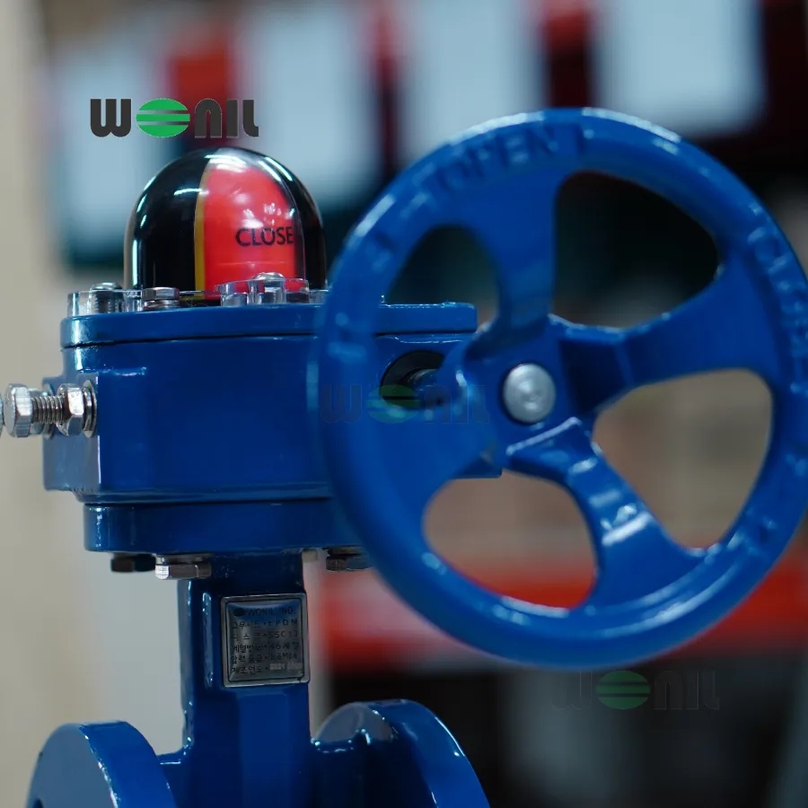 Van bướm Wonil tay quay gang 2 mặt bích DN50 Van bướm Wonil tay quay gang 2 mặt bích DN50