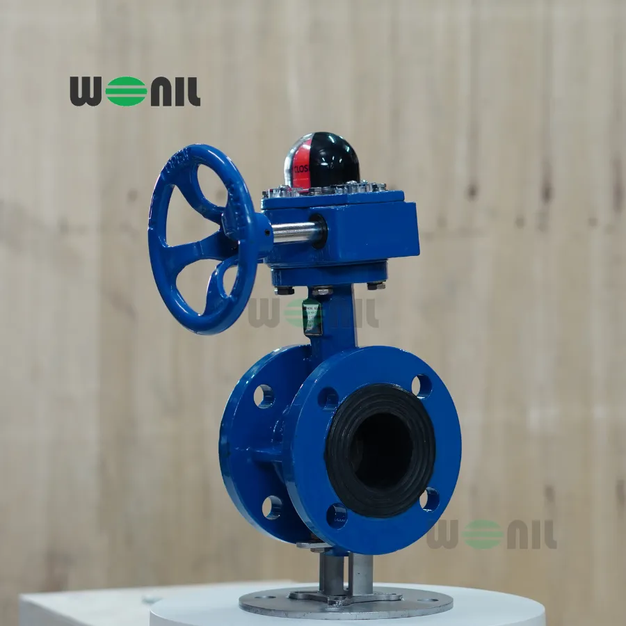 Van bướm Wonil tay quay gang 2 mặt bích DN50 Van bướm Wonil tay quay gang 2 mặt bích DN50