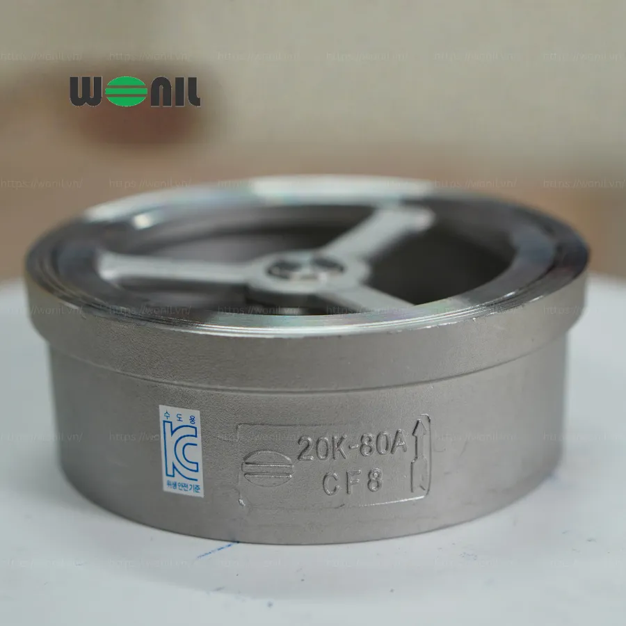 Van 1 chiều cối Inox Wonil DN80