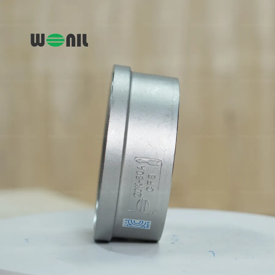 Van 1 chiều cối Inox Wonil DN80