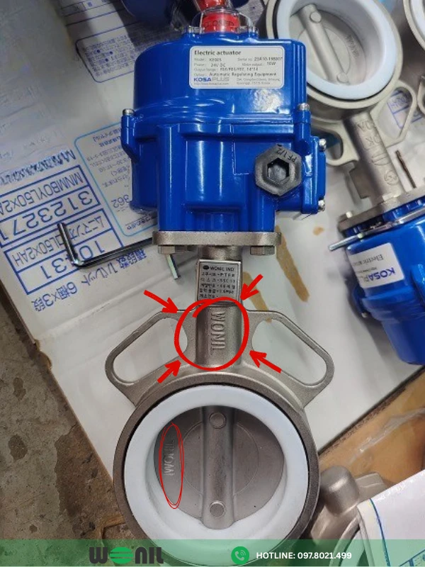 Van bướm điện inox: Cấu tạo, Đặc điểm, Ứng dụng Van bướm điện inox thân van Wonil
