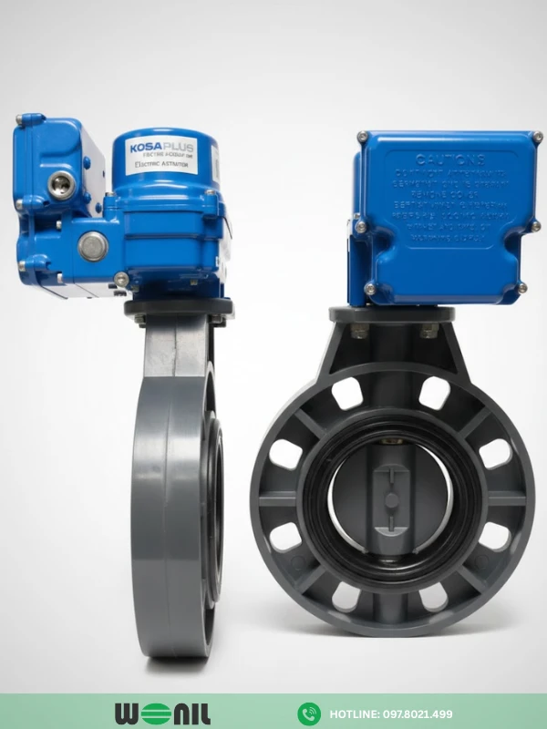 Van bướm điện tuyến tính: Ưu điểm, Phân loại, Ứng dụng Van bướm nhựa bằng điện tuyến tính