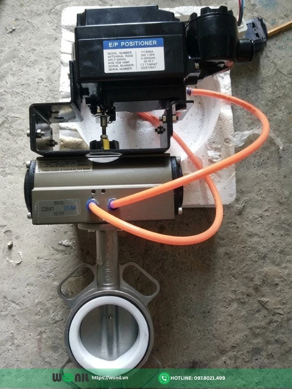 Van bướm khí nén tuyến tính: Cấu tạo, Phân loại, Ứng dụng Van bướm inox khí nén tuyến tính