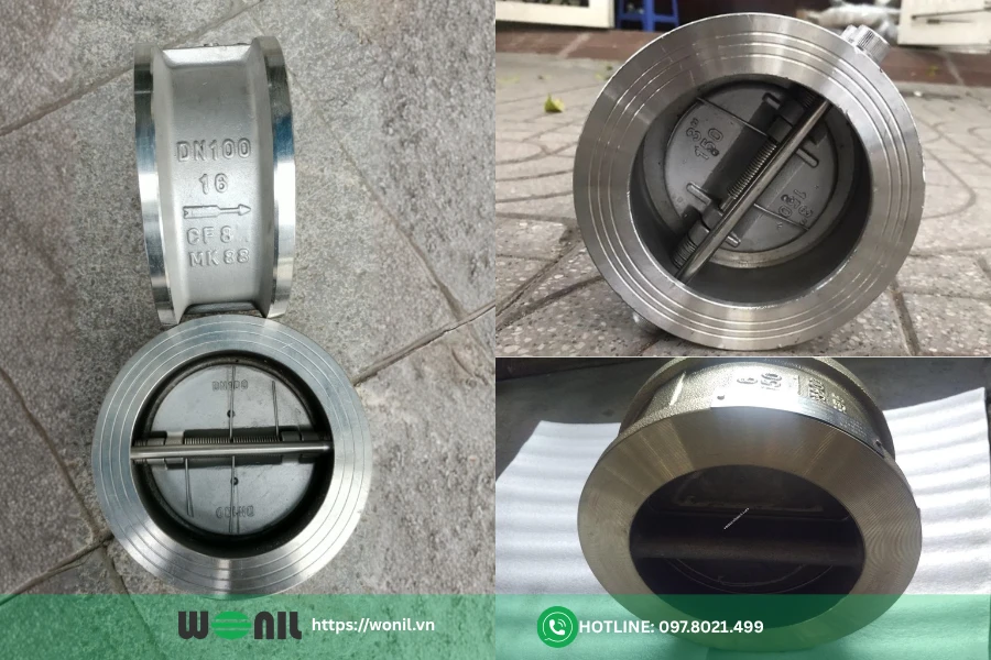 Mua van 1 chiều bướm inox 304, 316 giá tốt, chất lượng ở đâu? Mua van 1 chiều bướm inox tại Wonilvn