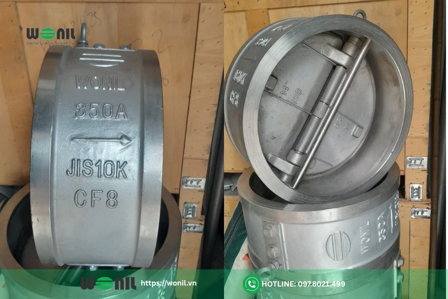 Mua van 1 chiều bướm inox 304, 316 giá tốt, chất lượng ở đâu? Van 1 chiều bướm inox Wonil