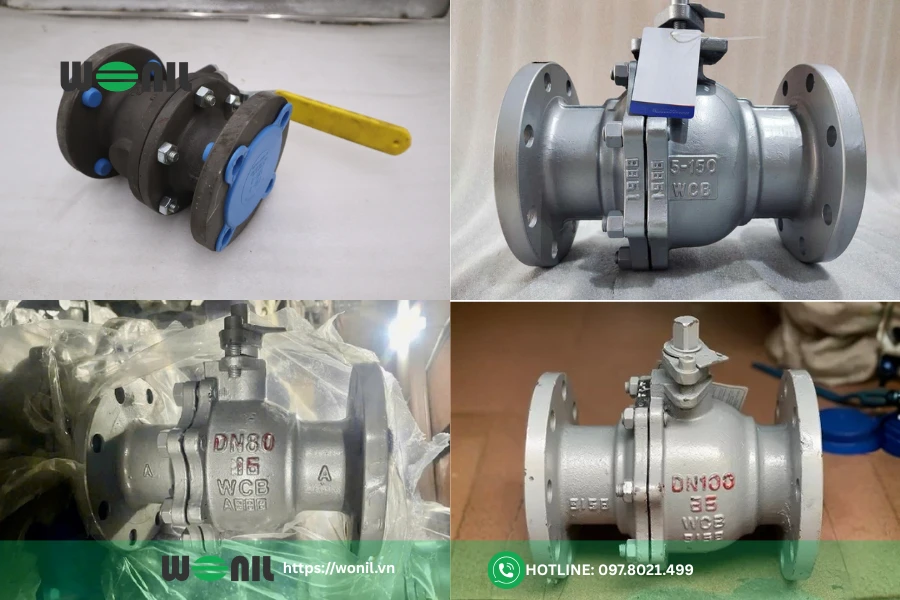 Van bi thép WCB: Cấu tạo, phân loại, bảng giá chi tiết Van bi thép nối bích