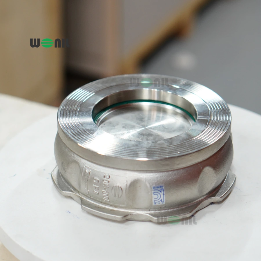 Van 1 chiều cối Inox Wonil DN100 (4 Inch) Ảnh thực tế Van 1 chiều cối Inox Wonil DN100