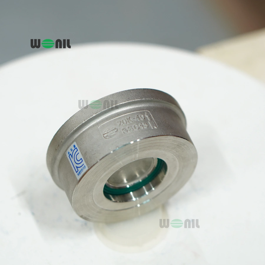 Van 1 chiều cối Inox Wonil DN40 (1½ Inch) Ảnh thực tế Van 1 chiều cối Inox Wonil DN40