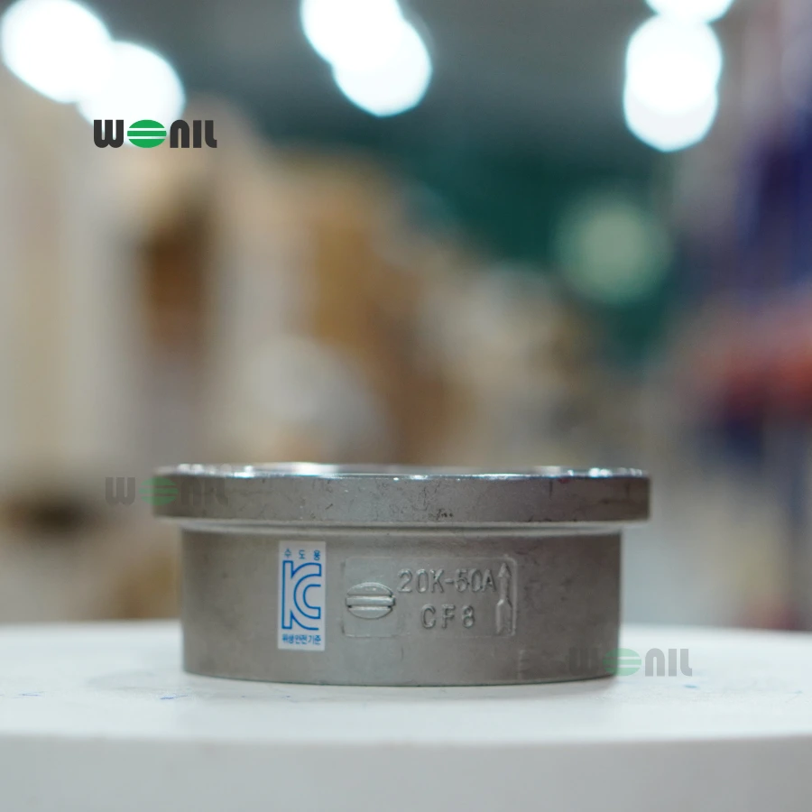 Van 1 chiều cối Inox Wonil DN50 (2 Inch) Ảnh thực tế Van 1 chiều cối Inox Wonil DN50