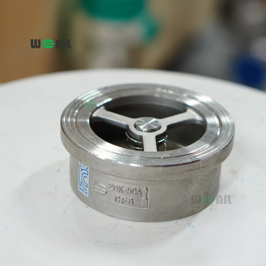 Van 1 chiều cối Inox Wonil DN50 (2 Inch) Ảnh thực tế Van 1 chiều cối Inox Wonil DN50