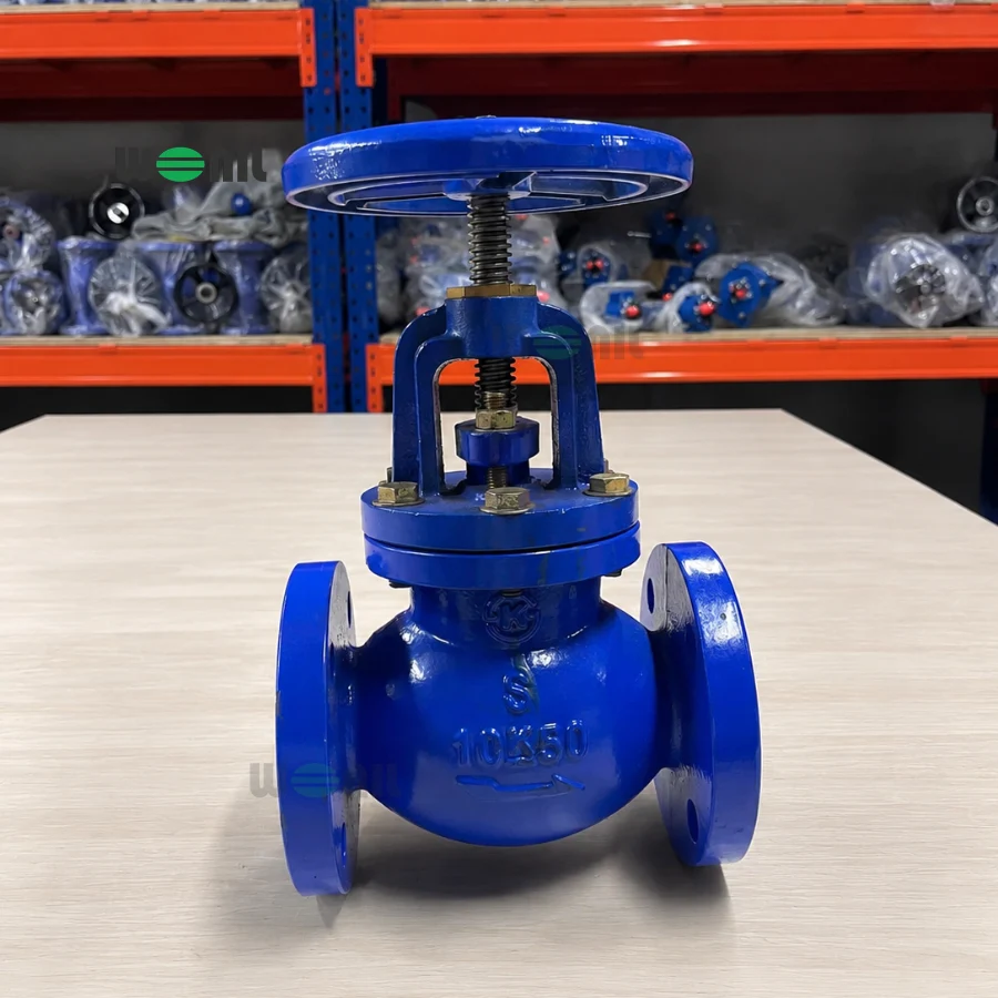 Van cầu bầu Wonil mặt bích gang DN50 Ảnh thực tế van cầu bầu Wonil mặt bích gang DN50