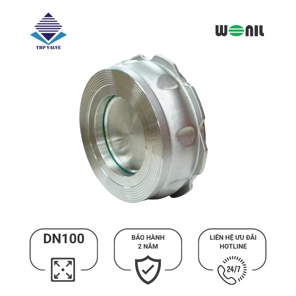 san-pham-van-1-chieu-coi-inox-wonil-dn100 Van 1 chiều cối Inox Wonil DN100