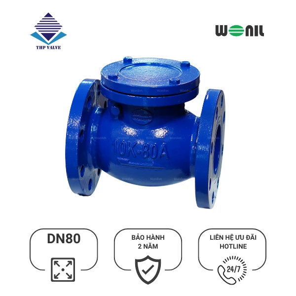 san-pham-van-1-chieu-wonil-la-lat-mat-bich-gang-dn80 Van 1 chiều Wonil Lá Lật Mặt Bích Gang DN80