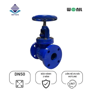 Van cầu bầu Wonil mặt bích gang DN50 Van cầu bầu Wonil mặt bích gang DN50