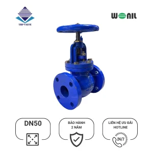 Van cầu bầu Wonil mặt bích gang DN50 Van cầu bầu Wonil mặt bích gang DN50
