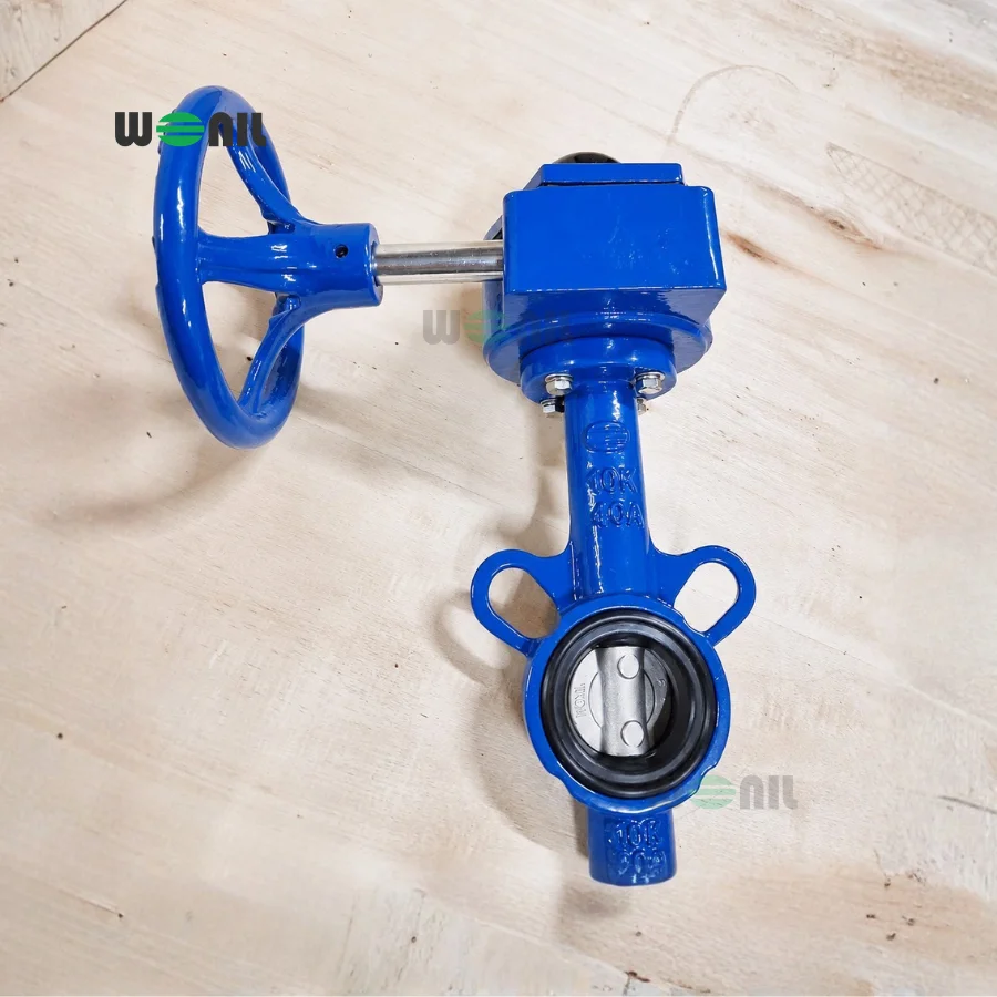 Van Bướm Wonil Tay Quay Gang DN40 Ảnh thực tế Van Bướm Wonil Tay Quay Gang DN40