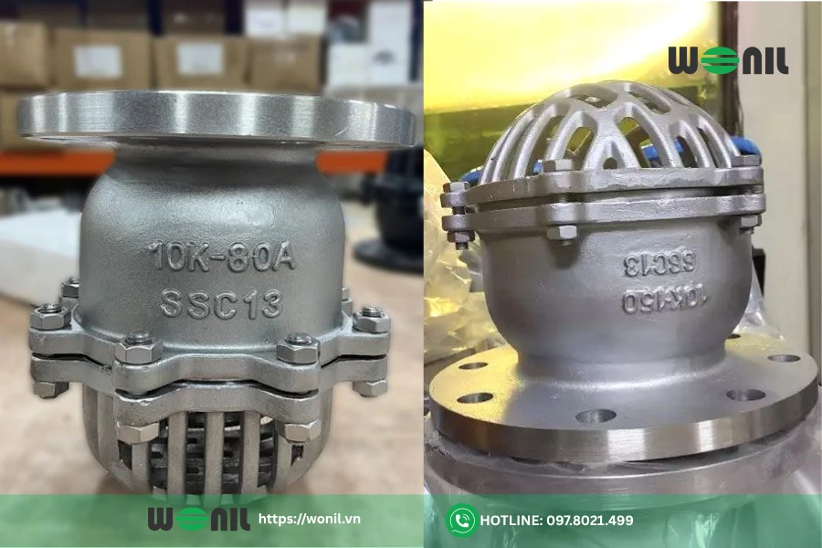 Giá van inox Wonil bao nhiêu? Bảng giá chi tiết từng loại Rọ bơm inox Wonil thiết bị lọc cặn cho máy bơm hiệu quả