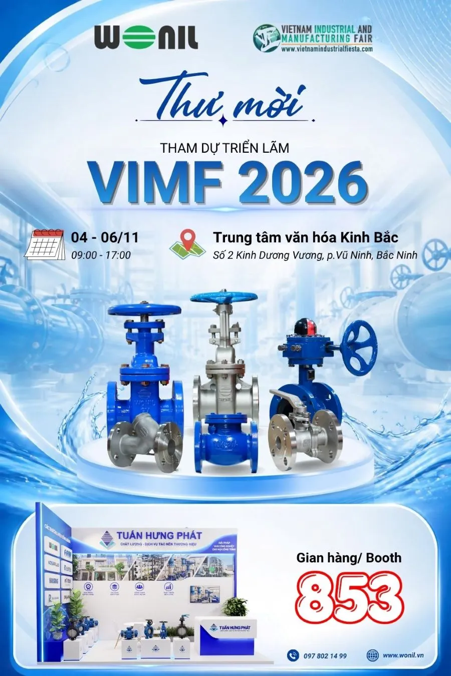 Thư mời tham dự triển lãm VIMF Bắc Ninh 2026 Thư mời triển lãm VIMF Bắc Ninh 2026
