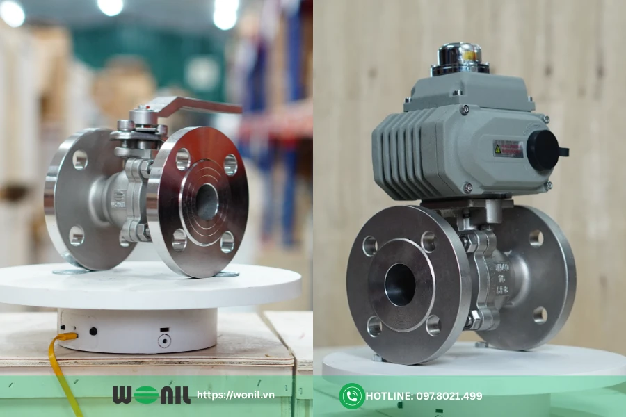Báo giá van bi Wonil Hàn Quốc | Chi tiết, chính xác Van bi inox 304 mặt bích tay gạt Wonil