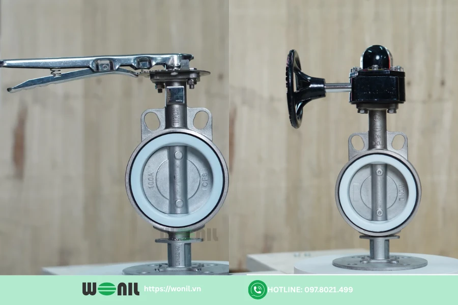 Giá van inox Wonil bao nhiêu? Bảng giá chi tiết từng loại Van bướm inox Wonil tay gạt, tay quay