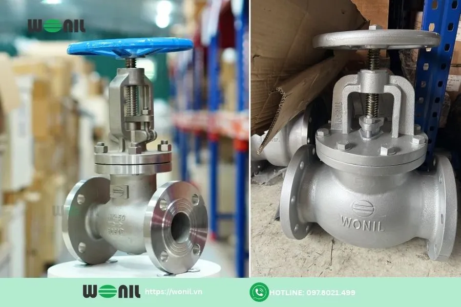 Giá van cầu Wonil bao nhiêu? Cách tối ưu chi phí khi mua! Van cầu inox Wonil giá cao hơn so với phiên bản gang