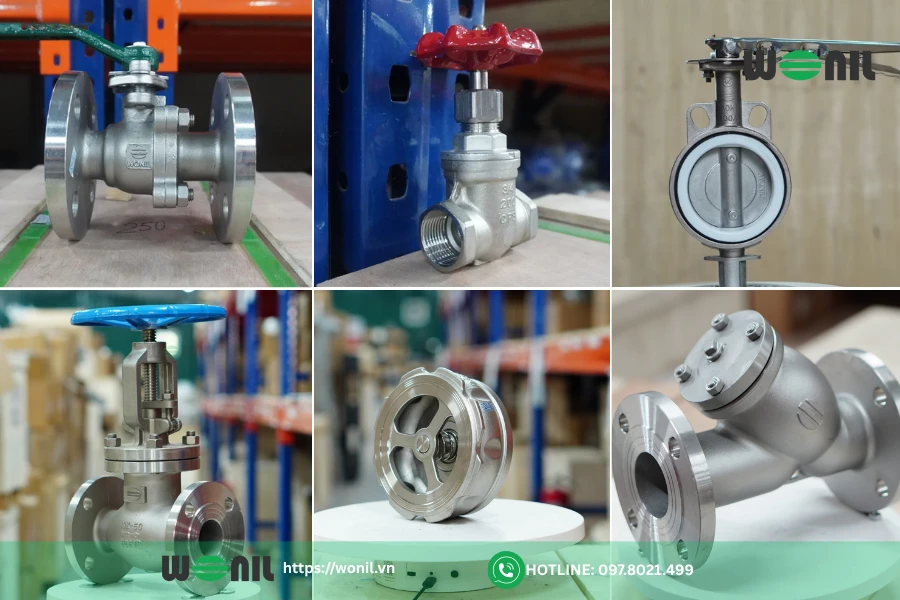 Giá van inox Wonil bao nhiêu? Bảng giá chi tiết từng loại Các loại van inox Wonil Hàn Quốc